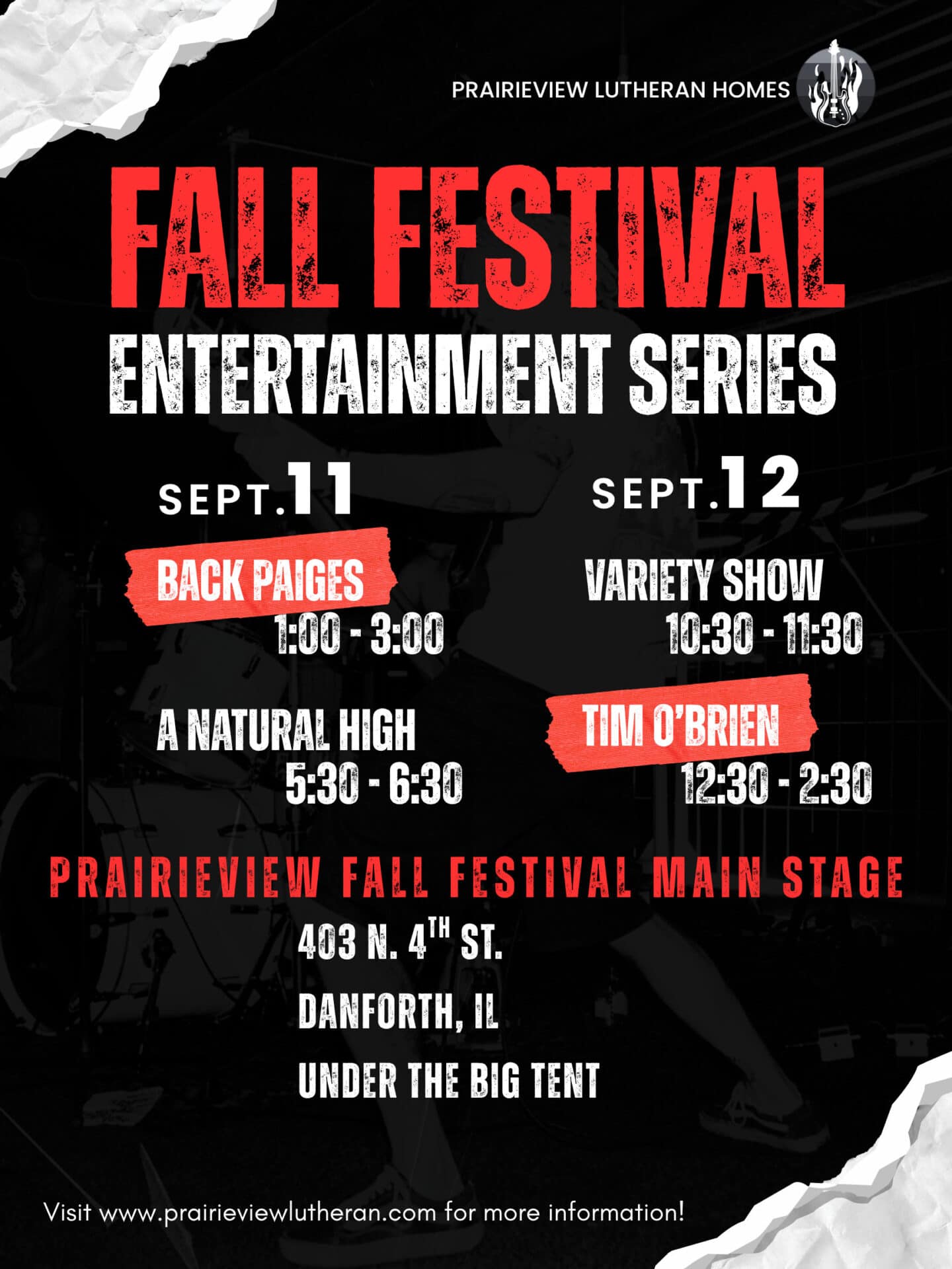 Fall Festival Entertainment Series event poster